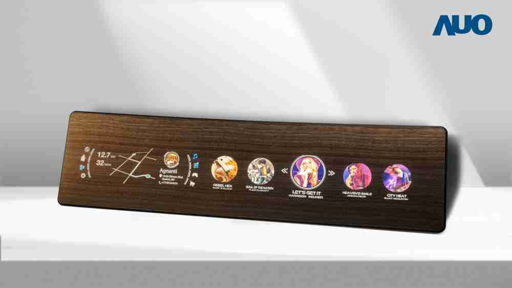 OBPay研发全球最高穿透度达80%的AmLED木纹显示器，，，可于使用时呈现高亮度、、清晰可见的信息，，，，并在不使用时回归为单纯的饰板，，，节能兼具美观